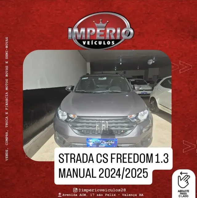 Carro Fiat Strada 2025 Freedom 1.3 CS Plus (Flex)