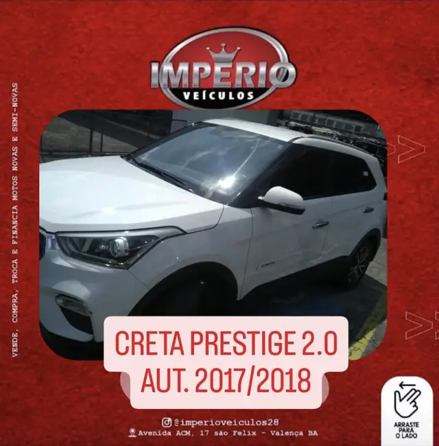 Carro Hyundai Creta 2018 Prestige 2.0 (Aut) (Flex)