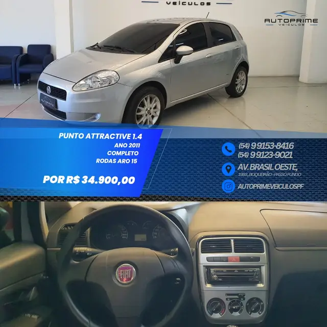 Carro Fiat Punto 2011 Attractive 1.4 (Flex)