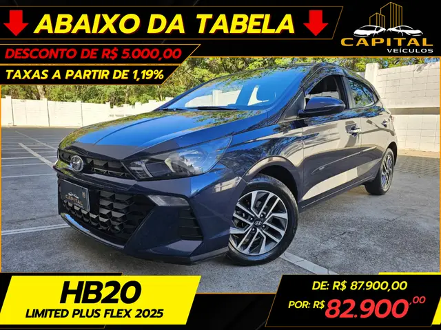 Carro Hyundai HB20 2025 Limited Plus 1.0 (Mec.)