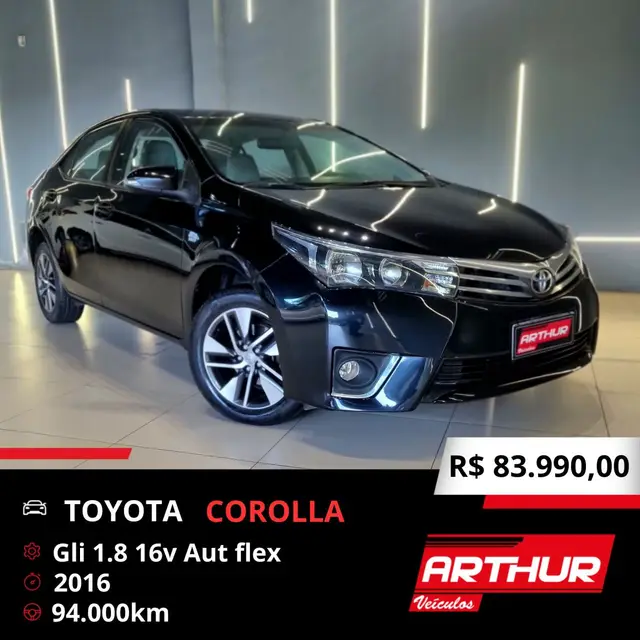 Carro Toyota Corolla 2016 1.8 GLi (Aut.)