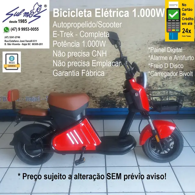 Moto Eletrick Urban 2025 1000W