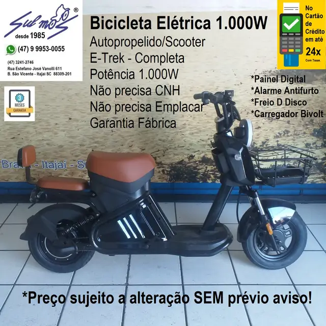Moto Eletrick Urban 2025 1000W