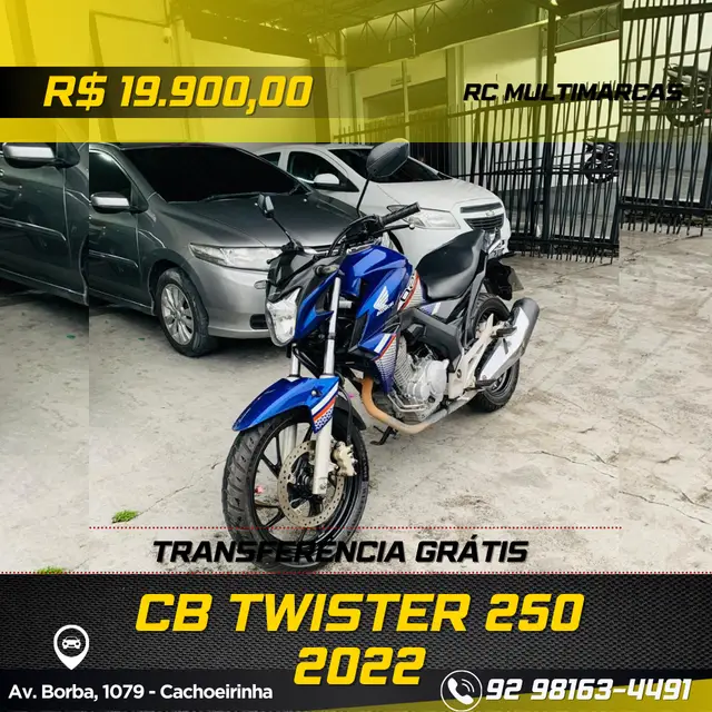 Moto Honda CB 250F Twister 2022 (CBS)
