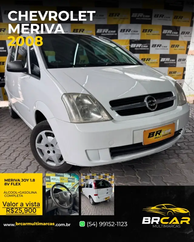 Carro Chevrolet Meriva 2008 Joy 1.8 (Flex)