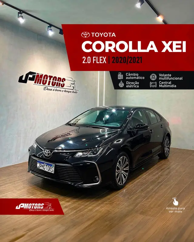 Carro Toyota Corolla 2021 2.0 XEi Multi-Drive S (Flex)