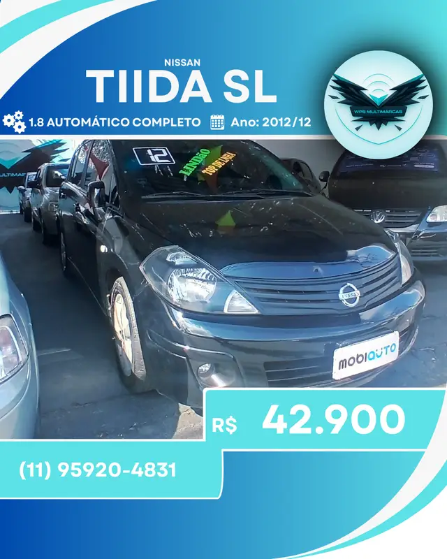 Carro Nissan Tiida 2012 SL 1.8 (flex) (aut)