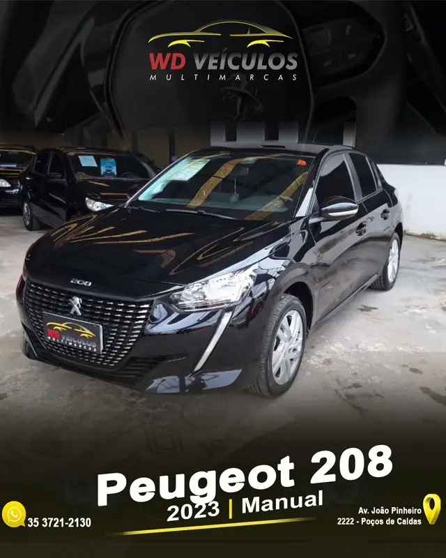 Carro Peugeot 208 2023 Active 1.6 (Flex) (Aut)