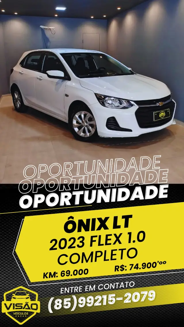 Carro Chevrolet Onix 2023 LT 1.0