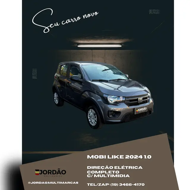 Carro Fiat Mobi 2024 Like 1.0