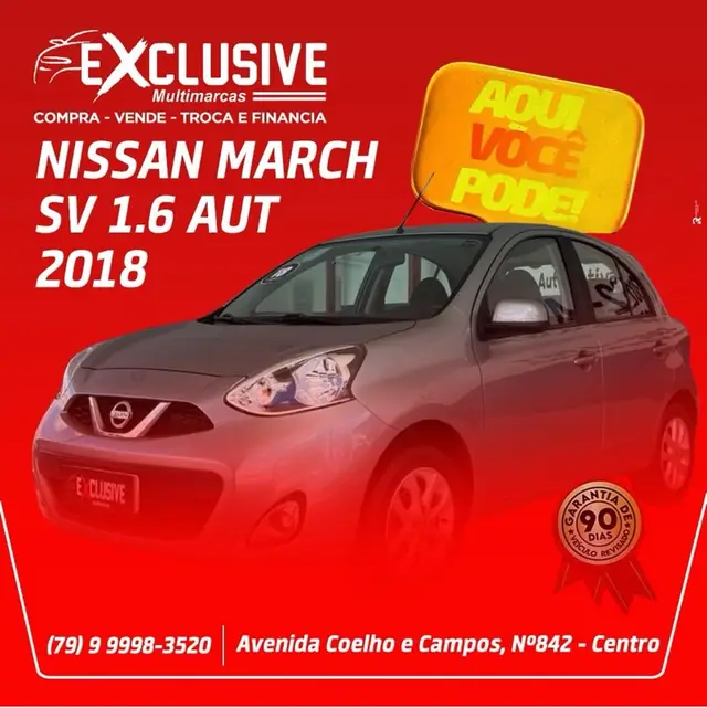 Carro Nissan March 2018 1.6 16V SV CVT (Flex)