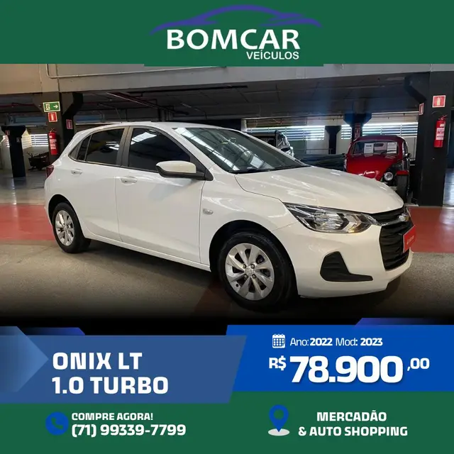 Carro Chevrolet Onix 2023 LT 1.0 Turbo