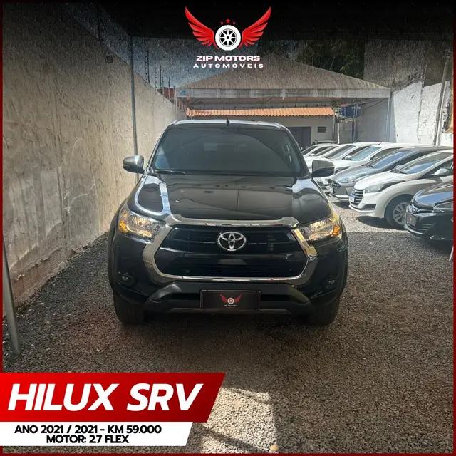 Carro Toyota Hilux Cabine Dupla 2021 SRV 2.7 CD 4x4 (Flex) (Aut)