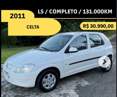 Carro Chevrolet Celta 2011 Life 1.0 VHCE (Flex) 4p