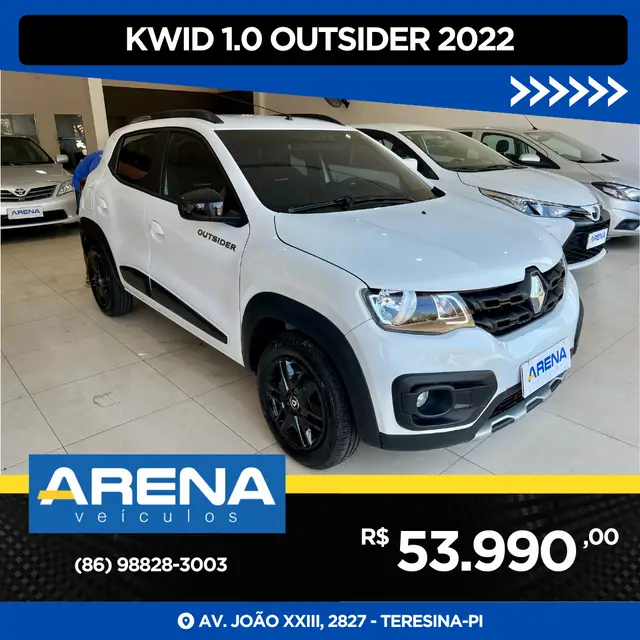 Carro Renault Kwid 2022 Outsider 1.0 12v SCe (Flex)