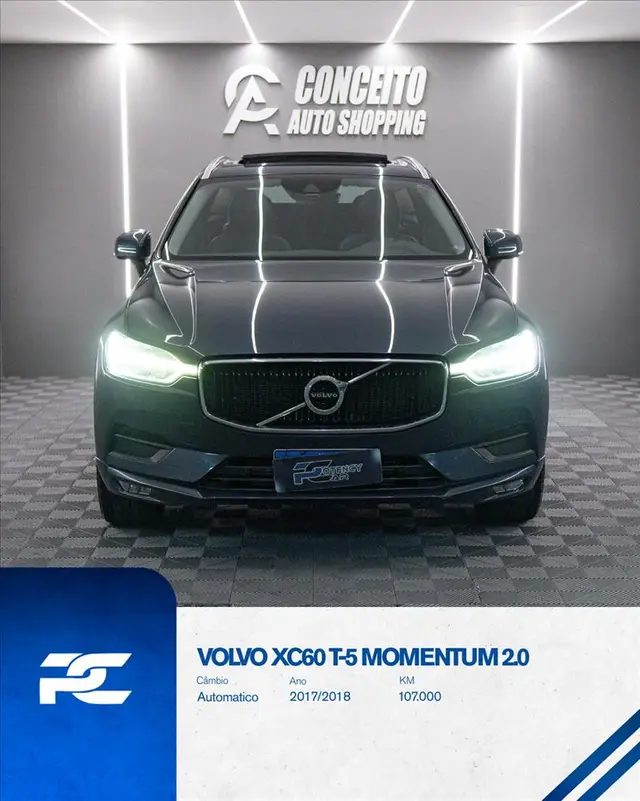 Carro Volvo XC60 2018 2.0 T5 Momentum AWD