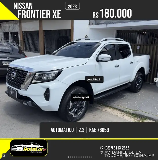 Carro Nissan Frontier 2023 2.3 TD CD S 4x4