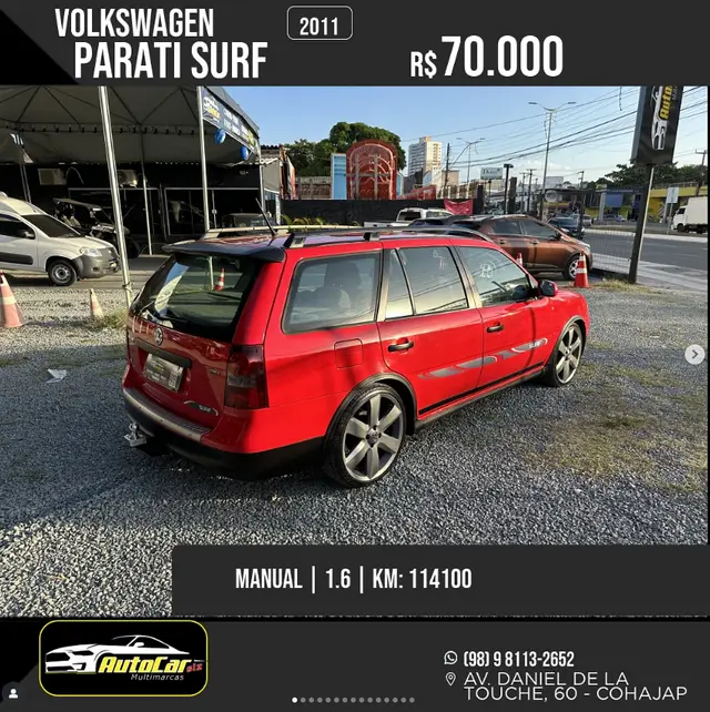 Carro Volkswagen Parati 2011 Surf 1.6 G4 (Flex)