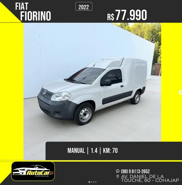 Carro Fiat Fiorino 2022 1.4 Endurance (Flex)