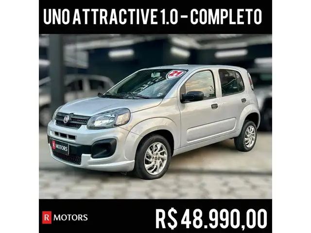 Carro Fiat Uno 2021 Attractive 1.0