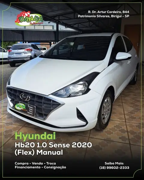 Carro Hyundai HB20 2020 1.0 Sense (Flex)