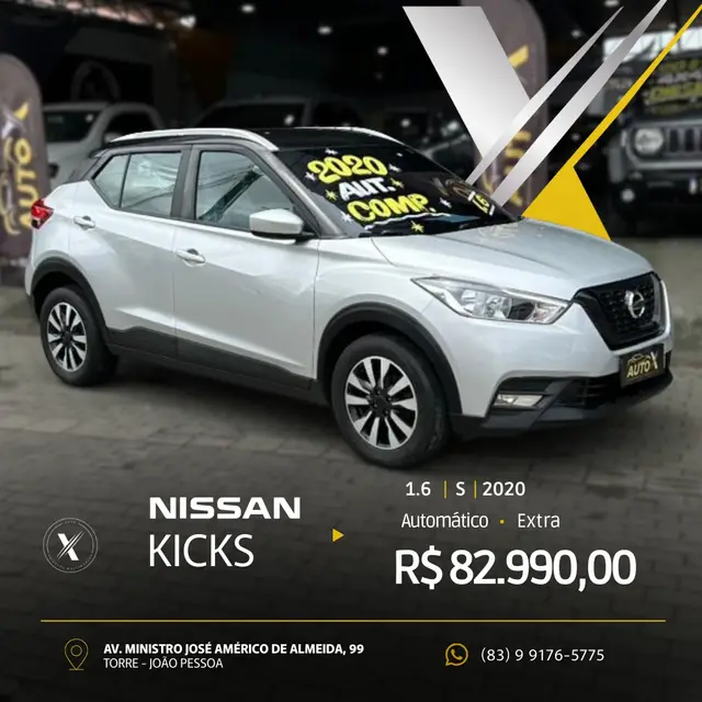Carro Nissan Kicks 2020 1.6 S Direct CVT (Flex) (PCD)
