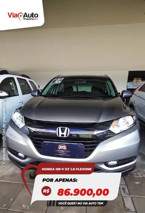 Carro Honda HR-V 2016 EX CVT 1.8 I-VTEC FlexOne