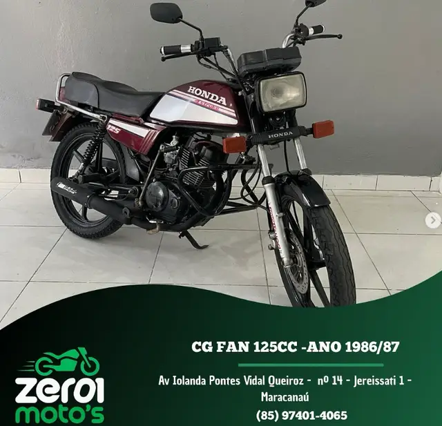 Moto Honda CG 125 1987 125