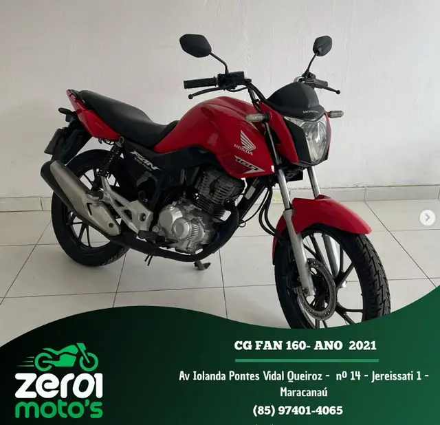 Moto Honda CG 160 2025 Fan