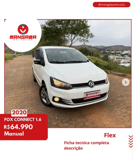 Carro Volkswagen Fox 2020 1.6 MSI Connect (Flex)