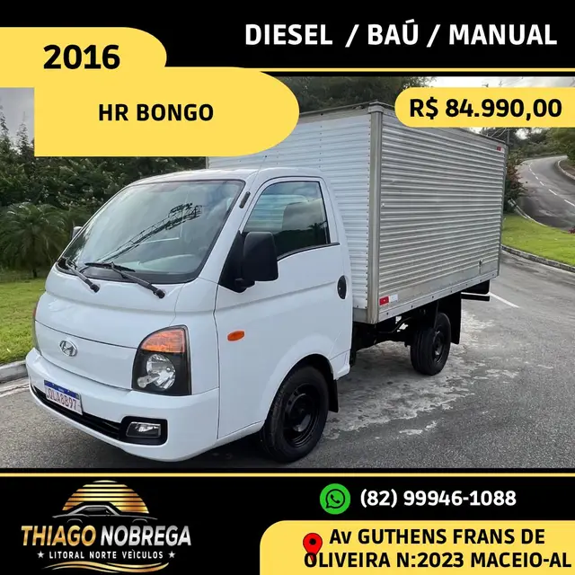 Caminhão Hyundai HR 2016 2.5 CRDi HD Longo sem Caçamba