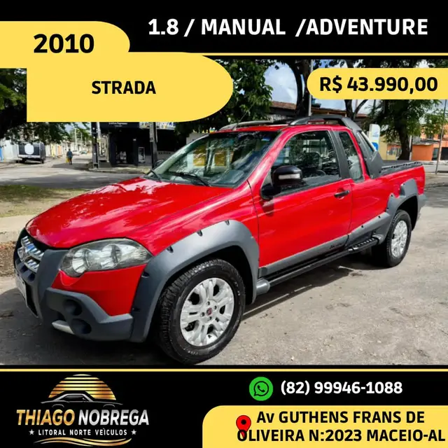 Carro Fiat Strada 2010 Adventure Locker 1.8 8V (Flex) (Cabine Estendida)