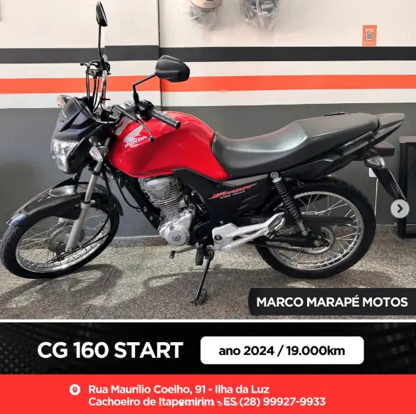 Moto Honda CG 160 2024 Start