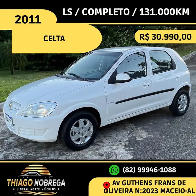 Carro Chevrolet Celta 2011 Life 1.0 VHCE (Flex) 4p