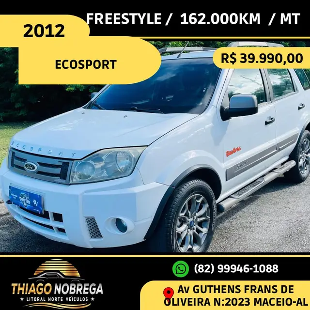 Carro Ford EcoSport 2012 FREESTYLE 1.6 16V Flex 5p