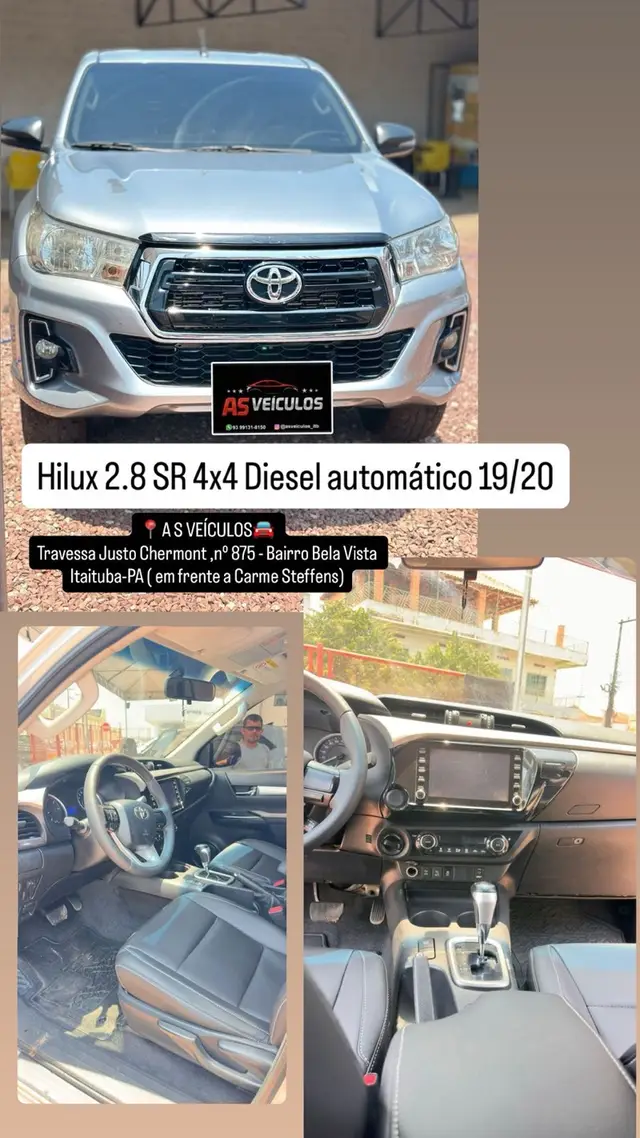 Carro Toyota Hilux Cabine Dupla 2018 Hilux 2.8 TDI SRV CD 4x4 (Aut)