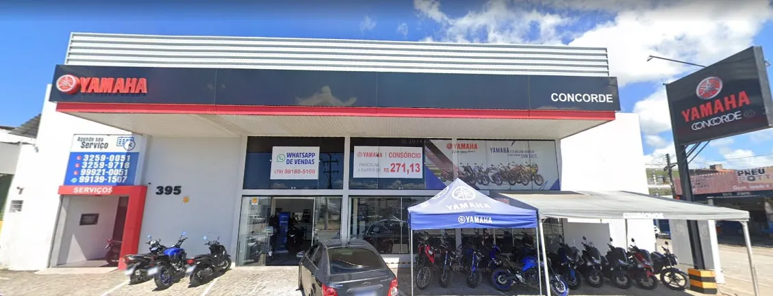 Fachada da loja CONCORDE MOTOS YAMAHA INDUSTRIAL  - Aracaju - SE