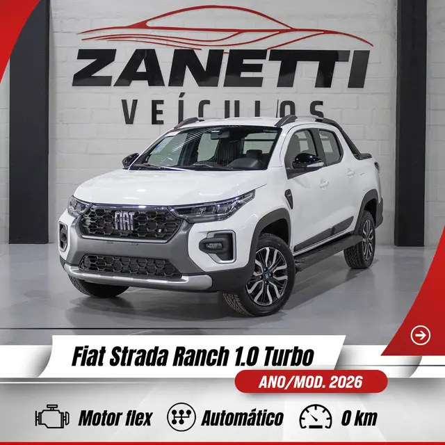 Carro Fiat Strada 2026 Ranch CD 1.0 Turbo