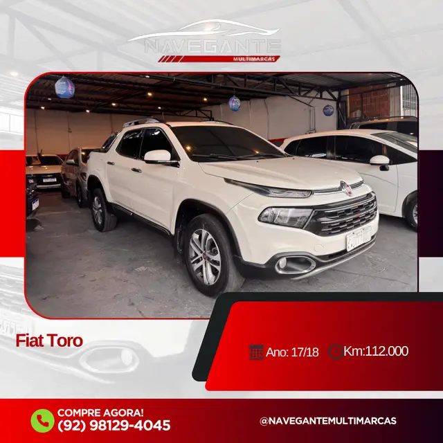Carro Fiat Toro 2018 2.0 TDI Freedom Auto 4WD