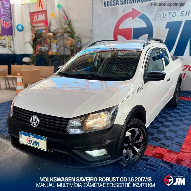 Carro Volkswagen Saveiro 2018 Robust 1.6 MSI CS (Flex)