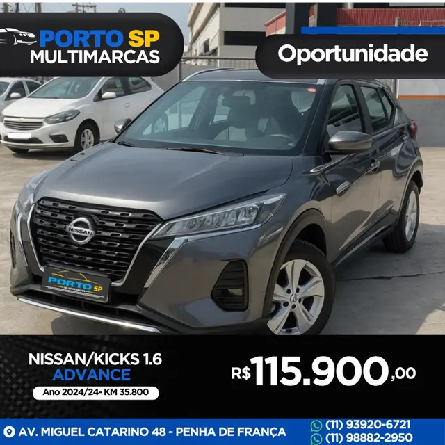 Carro Nissan Kicks 2024 Advance CVT 1.6 (Flex)