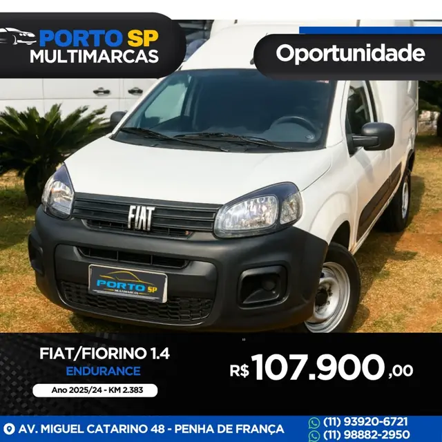 Carro Fiat Fiorino 2025 1.4 Endurance (Flex)
