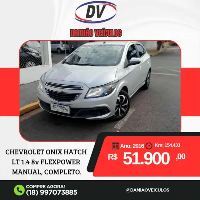 Carro Chevrolet Onix 2016 1.4 LT SPE/4