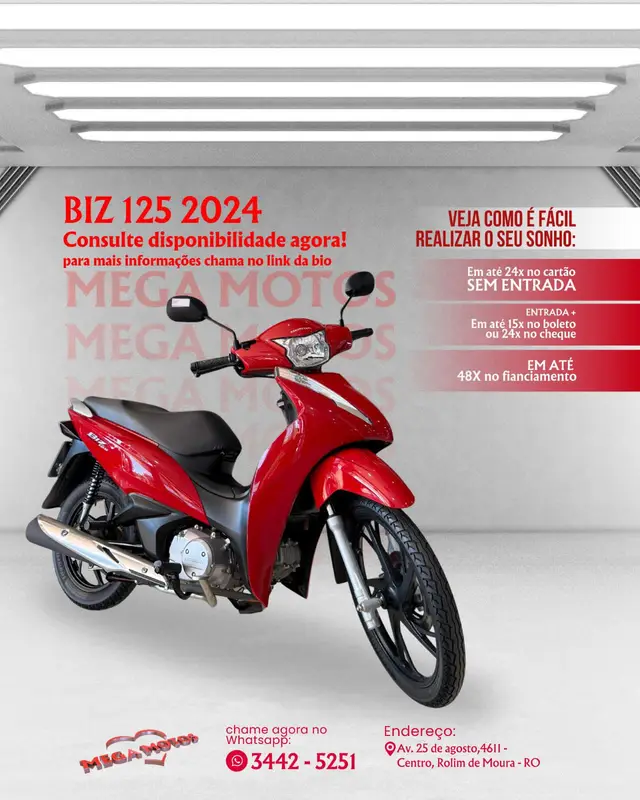 Moto Honda Biz 125 2024 i Flex