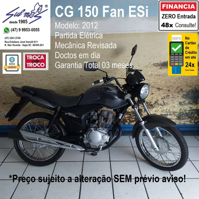 Moto Honda CG 150 2012 FAN ESi