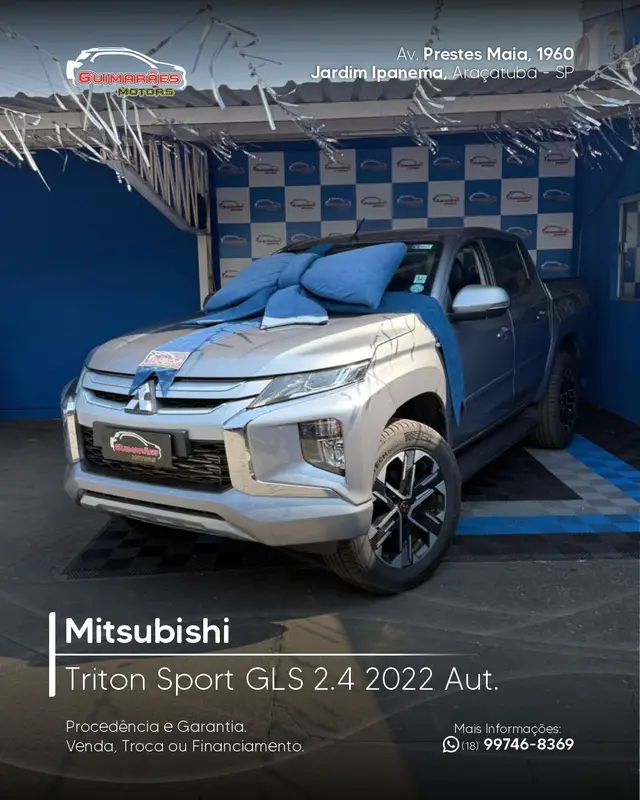 Carro Mitsubishi L200 Triton Sport 2022 GL 2.4 DID-H 4x4 (Aut)
