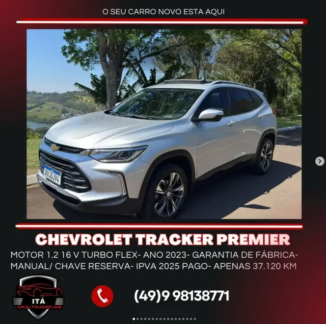 Carro Chevrolet Tracker 2023 LTZ 1.0 Turbo (Aut.)