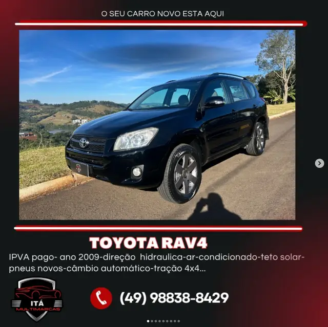 Carro Toyota RAV4 2009 4x4 2.4 16V (aut)