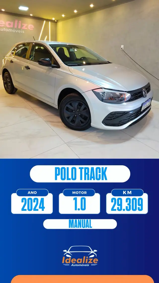 Carro Volkswagen Polo 2024 Track 1.0 Flex 12V 5p