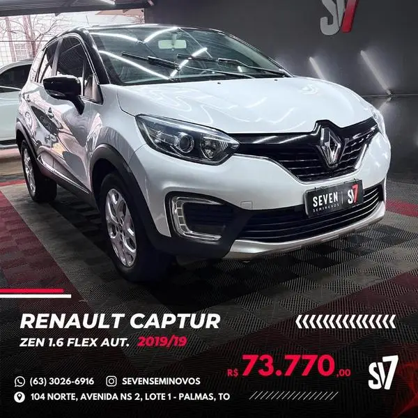 Carro Renault Captur 2019 Intense 1.6 16v SCe CVT (Flex)